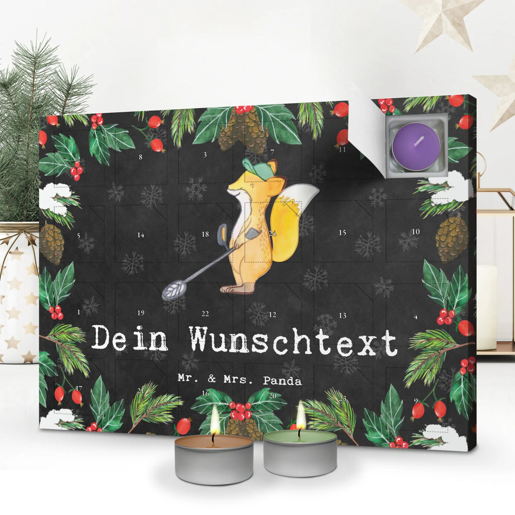 Personalisierter Duftkerzen Adventskalender Fuchs Metalldetektor Personalisierter Duftkerzen Adventskalender, Geschenk, Schenken, Sport, Sportart, Hobby, Danke, Dankeschön, Auszeichnung, Gewinn, Sportler, Sondengänger, Schatzsuche, Metalldetektor, Münzen Suchen, Sondeln