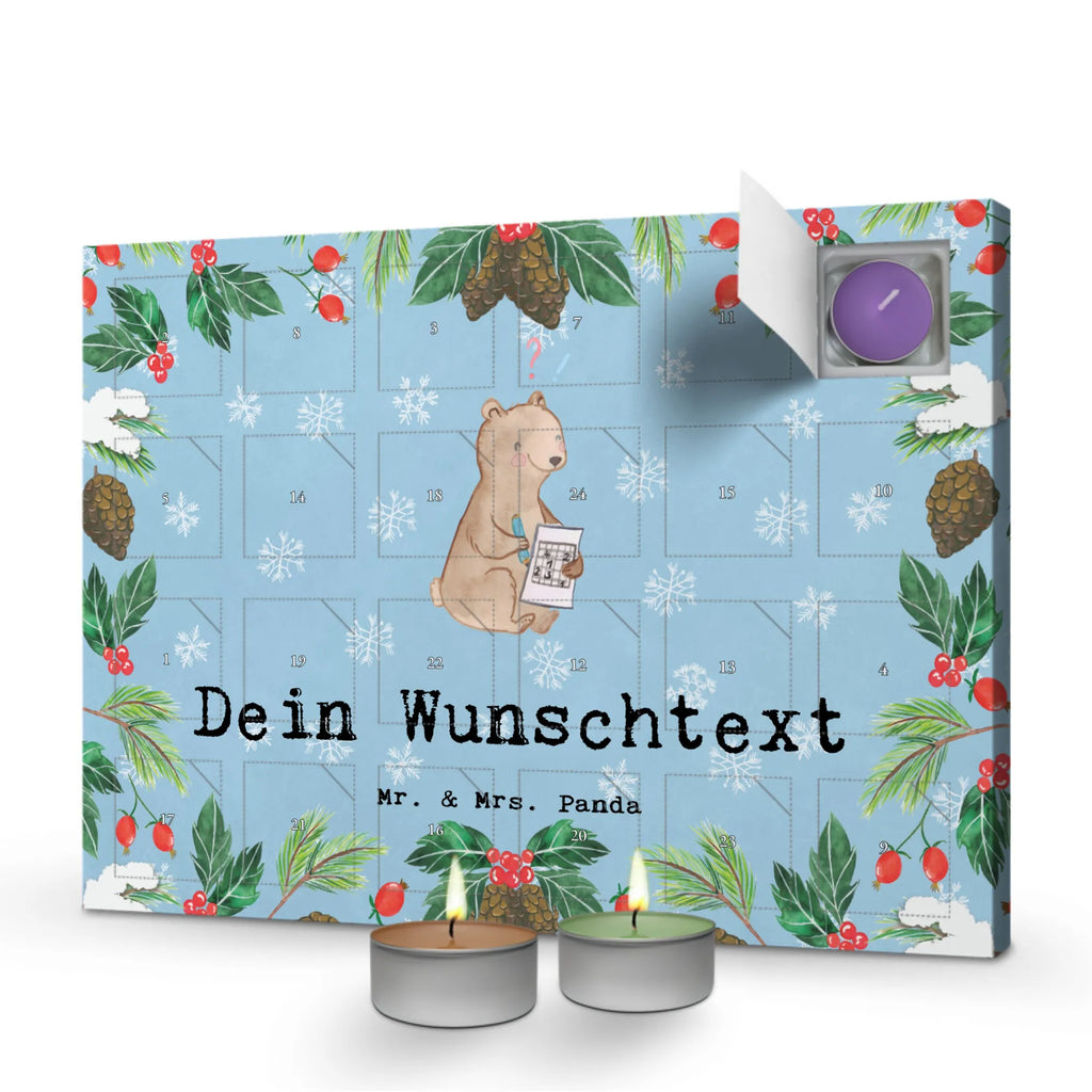 Personalisierter Duftkerzen Adventskalender Bär Rätsel lösen Personalisierter Duftkerzen Adventskalender, Geschenk, Schenken, Sport, Sportart, Hobby, Danke, Dankeschön, Auszeichnung, Gewinn, Sportler, Kreuzworträtsel Lösen, Rätsel Lösen, Gedächtnistraining, Knobeln, Gedächtnissport