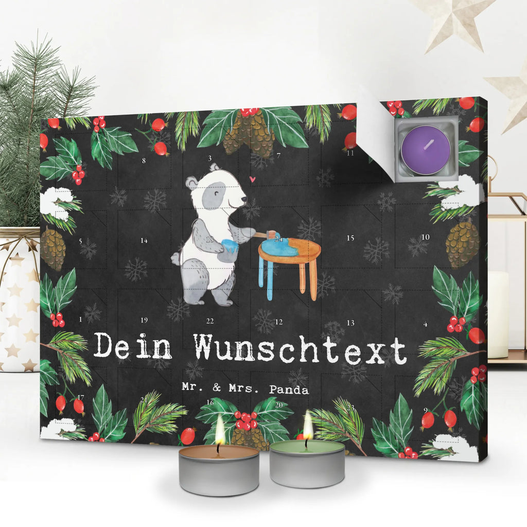 Personalisierter Duftkerzen Adventskalender Panda Möbel restaurieren Personalisierter Duftkerzen Adventskalender, Geschenk, Schenken, Sport, Sportart, Hobby, Danke, Dankeschön, Auszeichnung, Gewinn, Sportler, Handwerk, Restaurator, Antike Möbel Restaurieren, Möbel Restaurieren