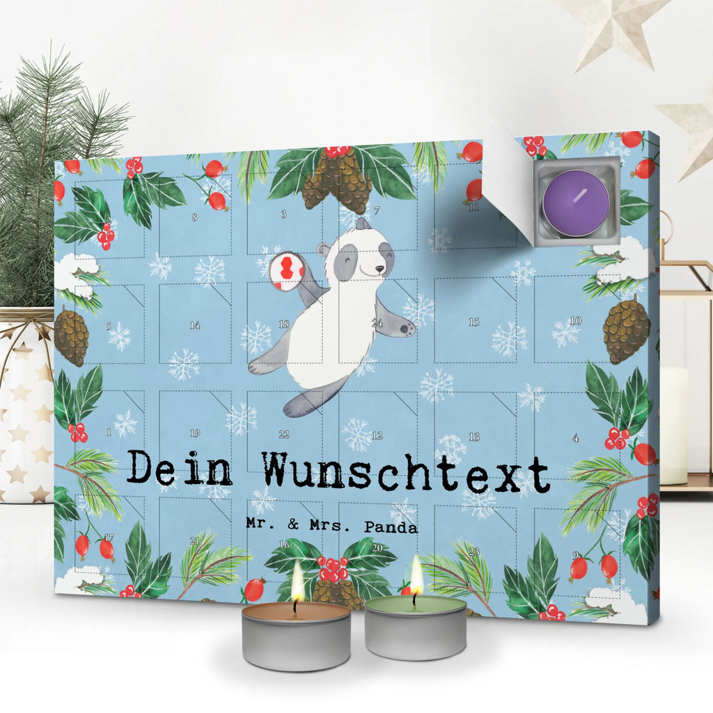 Personalisierter Duftkerzen Adventskalender Panda Handball spielen Personalisierter Duftkerzen Adventskalender, Geschenk, Schenken, Sport, Sportart, Hobby, Danke, Dankeschön, Auszeichnung, Gewinn, Sportler, Handball Turnier, Handball Club, Handball Verein, Handball spielen