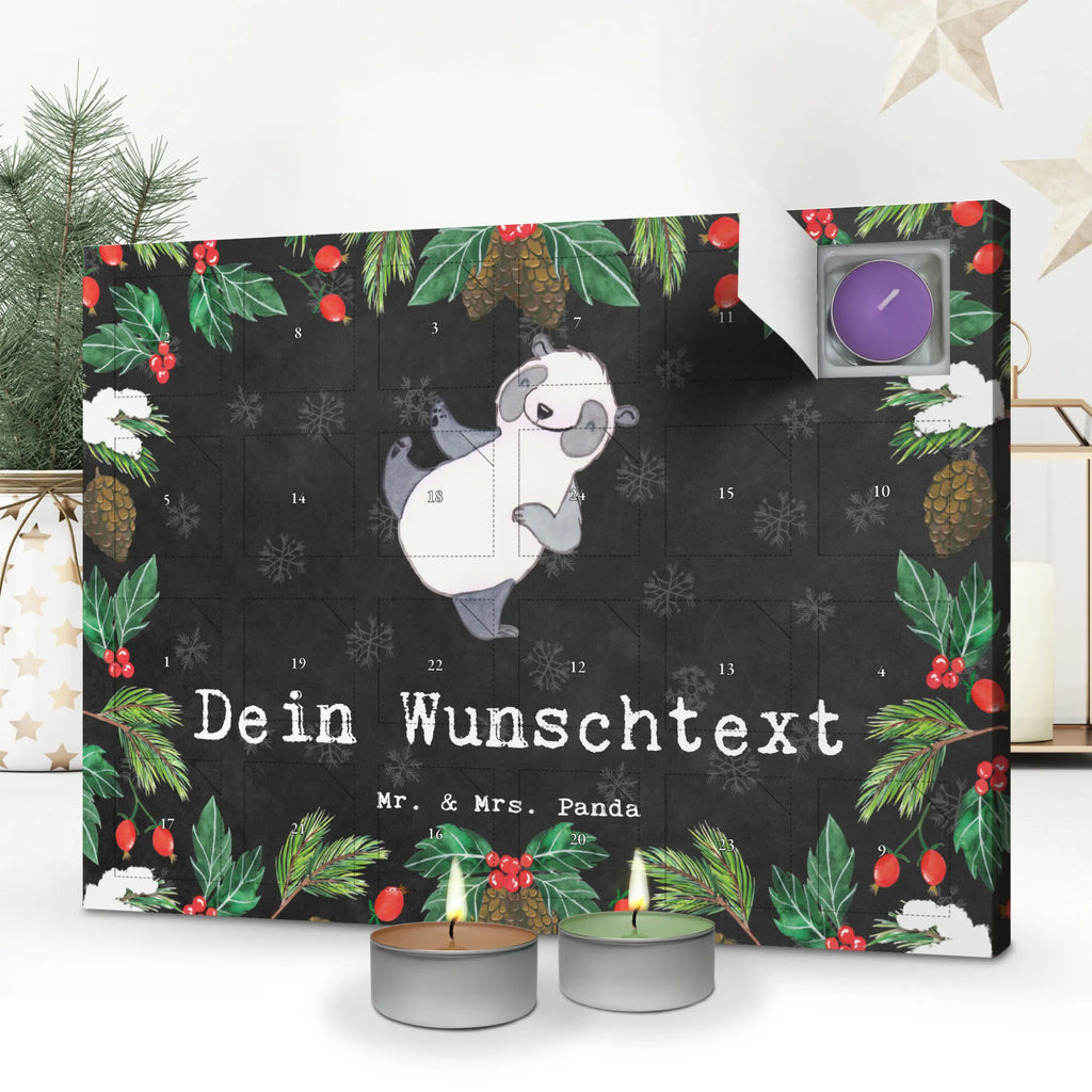 Personalisierter Duftkerzen Adventskalender Panda Kampfkunst Personalisierter Duftkerzen Adventskalender, Geschenk, Schenken, Sport, Sportart, Hobby, Danke, Dankeschön, Auszeichnung, Gewinn, Sportler, Kampfsportarten, Kampfkunst, Selbstverteidigung