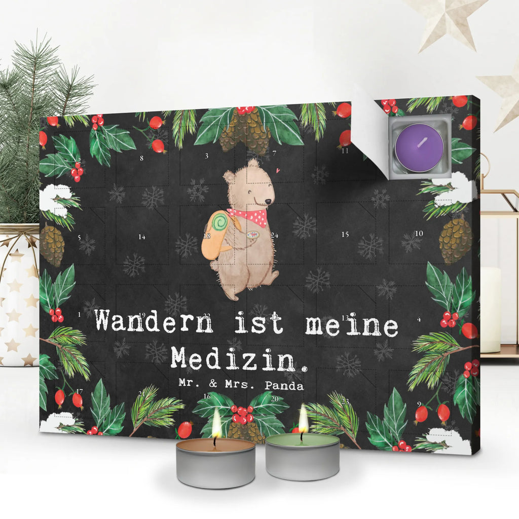 Scented candle advent calendar bear Hike Gift, sport, hobby, giving, thank you, award, profit, athlete, winter tours, leisure sports, walking, Hiking, discovering nature, outdoor sports, mountaineering