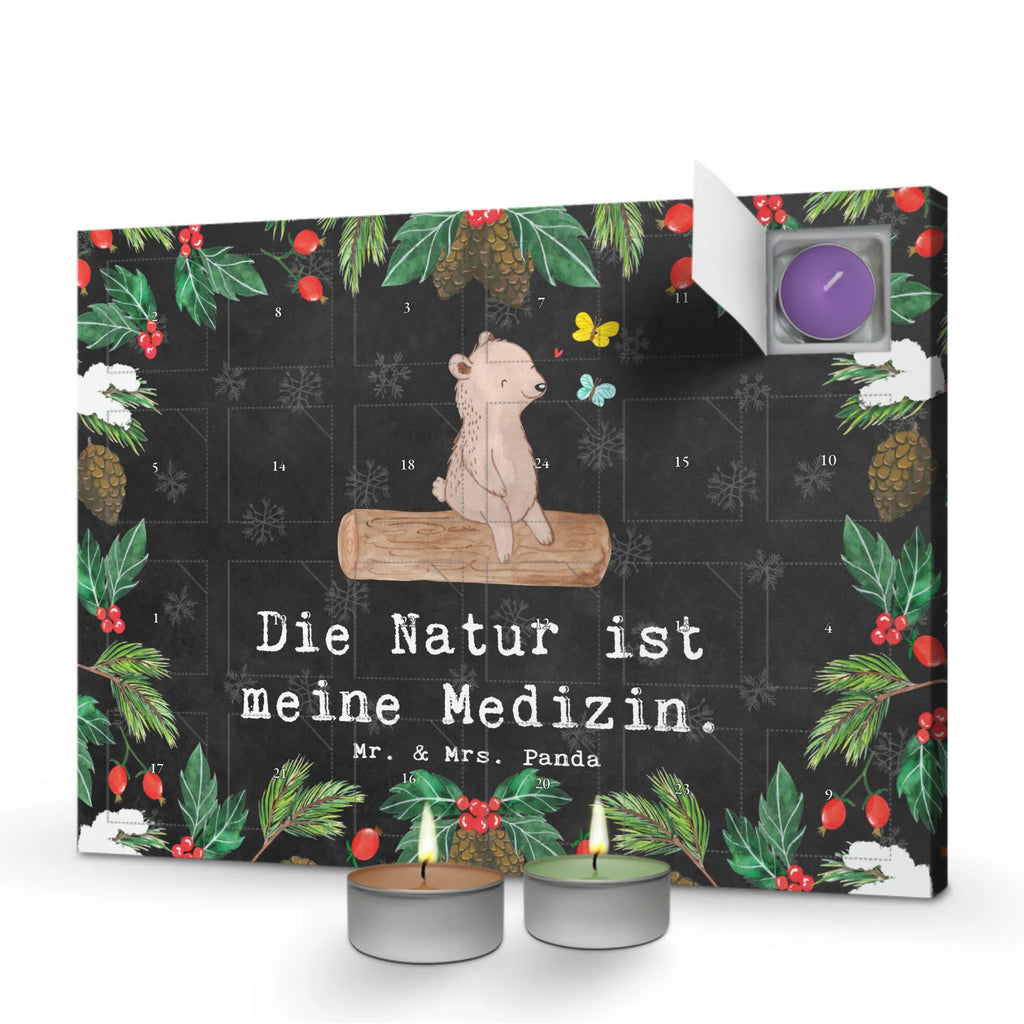 Scented candle advent calendar bear nature lover Gift, sport, hobby, giving, thank you, award, profit, athlete, Hiking, Nature Lover, Outdoor