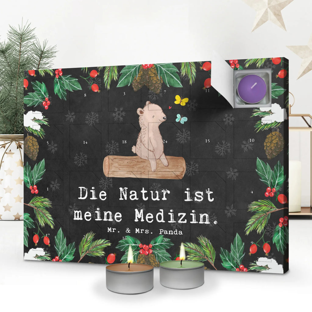 Scented candle advent calendar bear nature lover Gift, sport, hobby, giving, thank you, award, profit, athlete, Hiking, Nature Lover, Outdoor