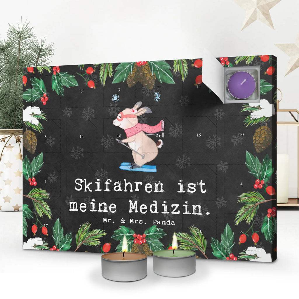 Scented candle advent calendar Hare To ski Gift, sport, hobby, giving, thank you, award, profit, athlete, ski race, Skiing, ski sport, skiing, ski competition