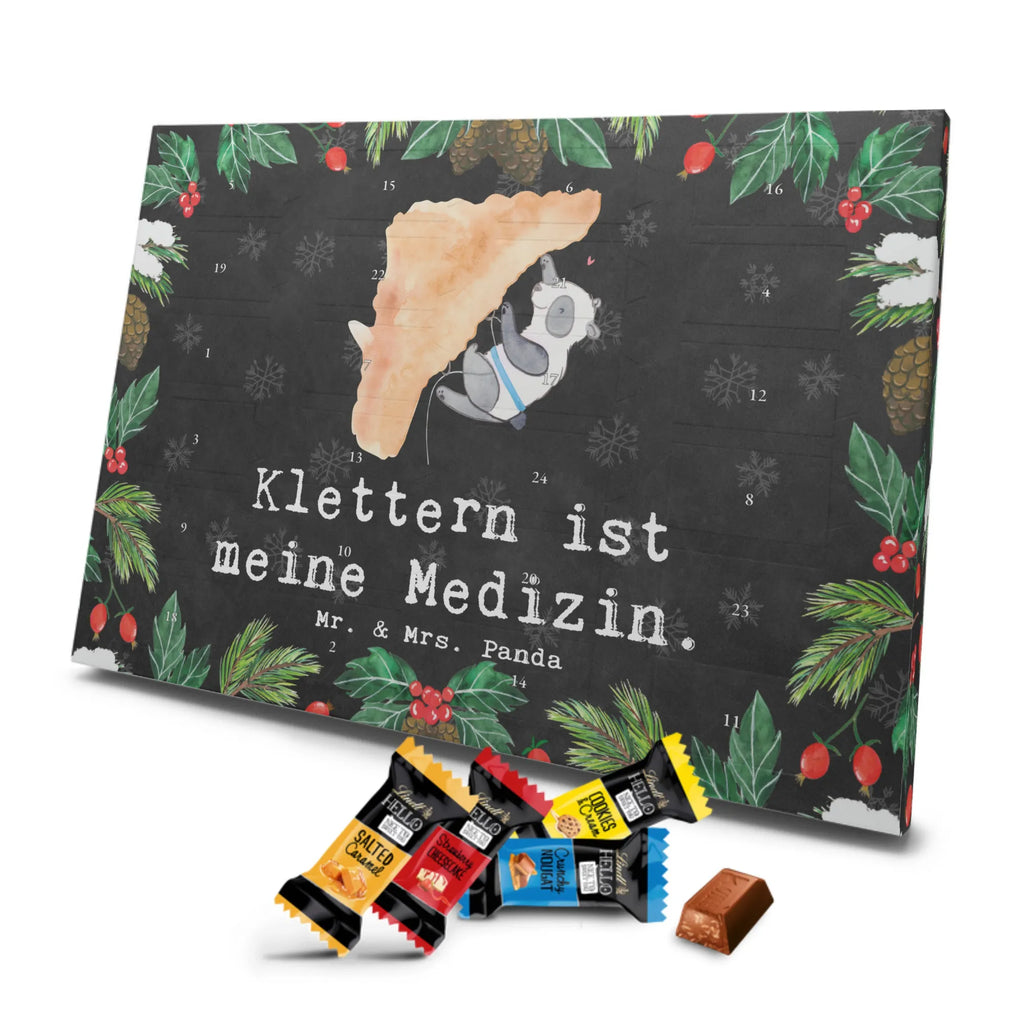 Chocolate advent calendar panda Climb giving, Gift, thank you, award, profit, athlete, Climbing, bouldering, climbing sport, indoor climbing