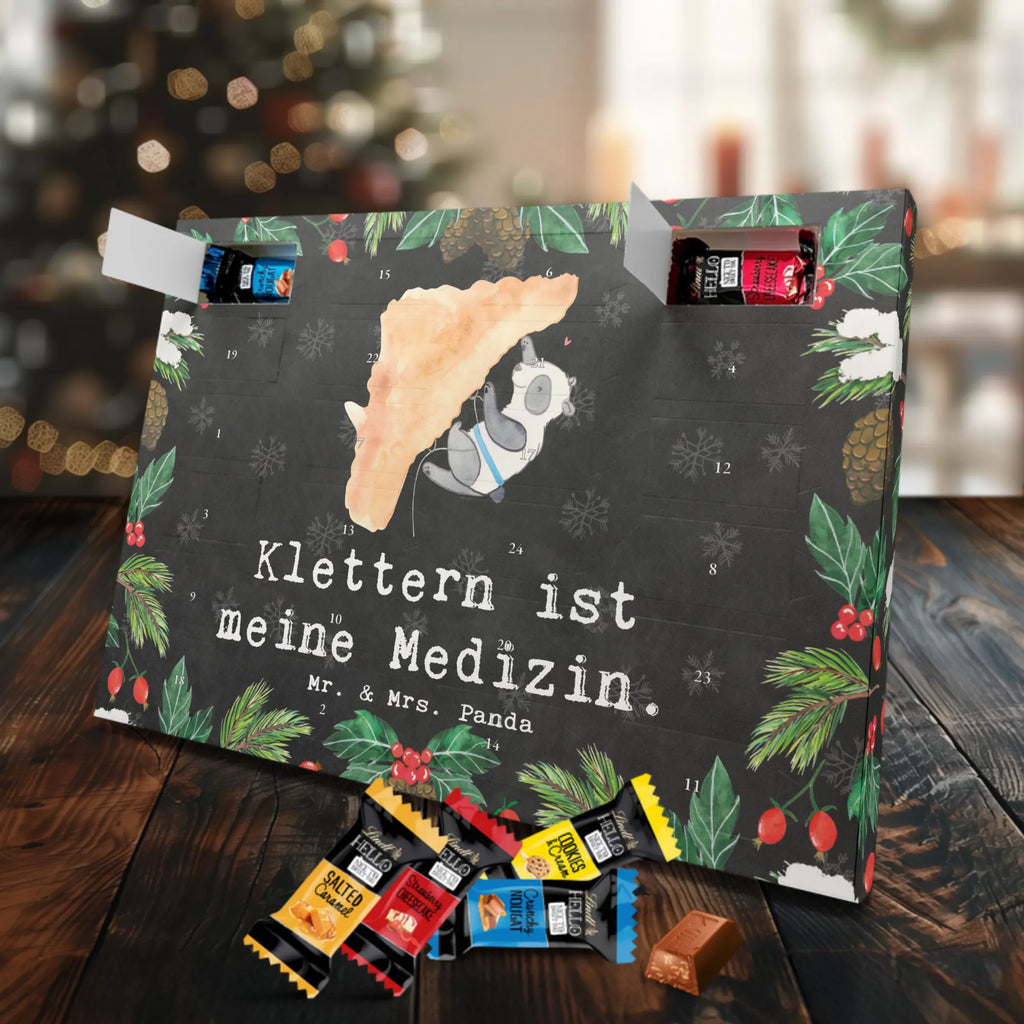Chocolate advent calendar panda Climb giving, Gift, thank you, award, profit, athlete, Climbing, bouldering, climbing sport, indoor climbing