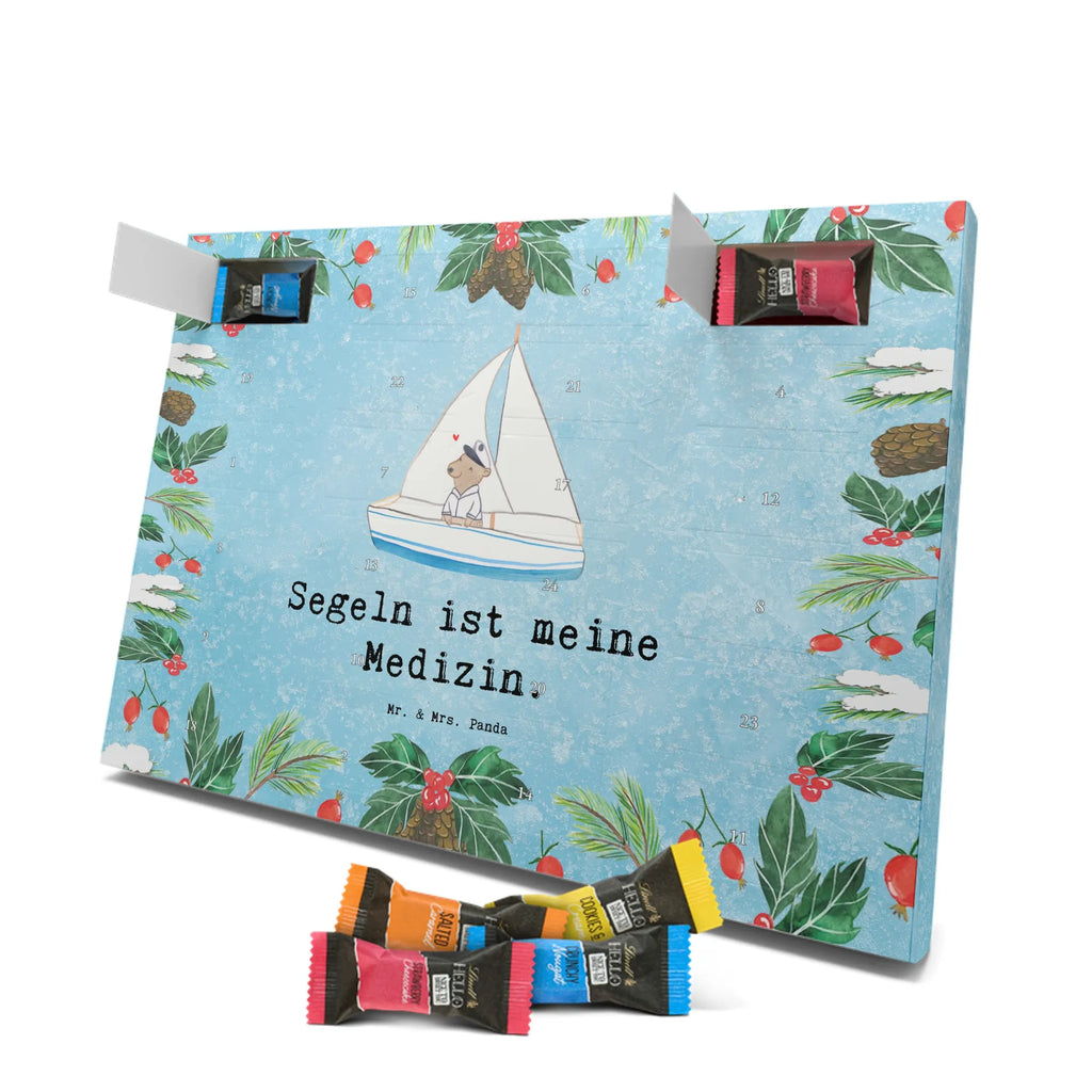 Chocolate advent calendar bear Sail giving, Gift, thank you, award, profit, athlete, yacht club, sailing school, sailing, sailing boat, sailing trip