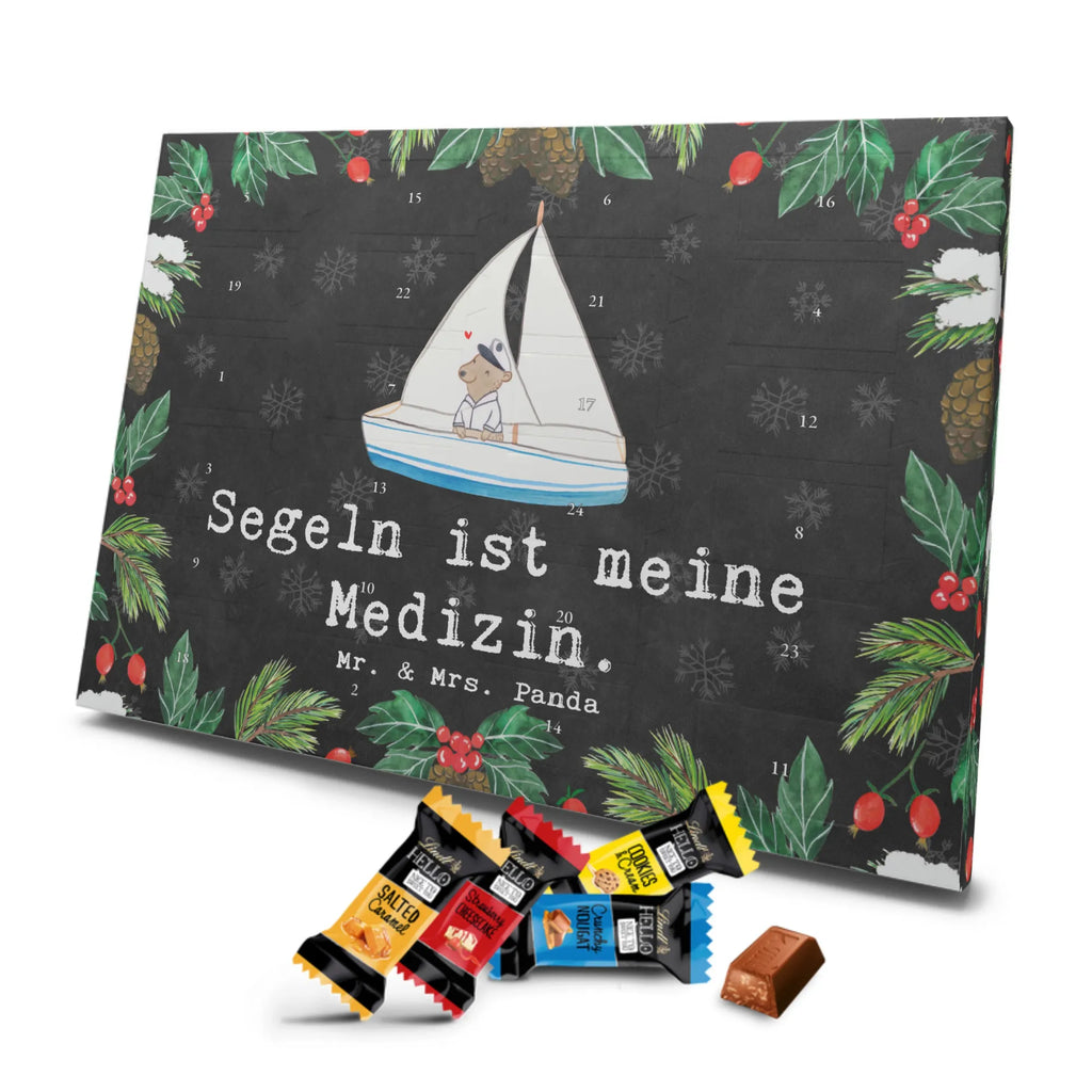 Chocolate advent calendar bear Sail giving, Gift, thank you, award, profit, athlete, yacht club, sailing school, sailing, sailing boat, sailing trip