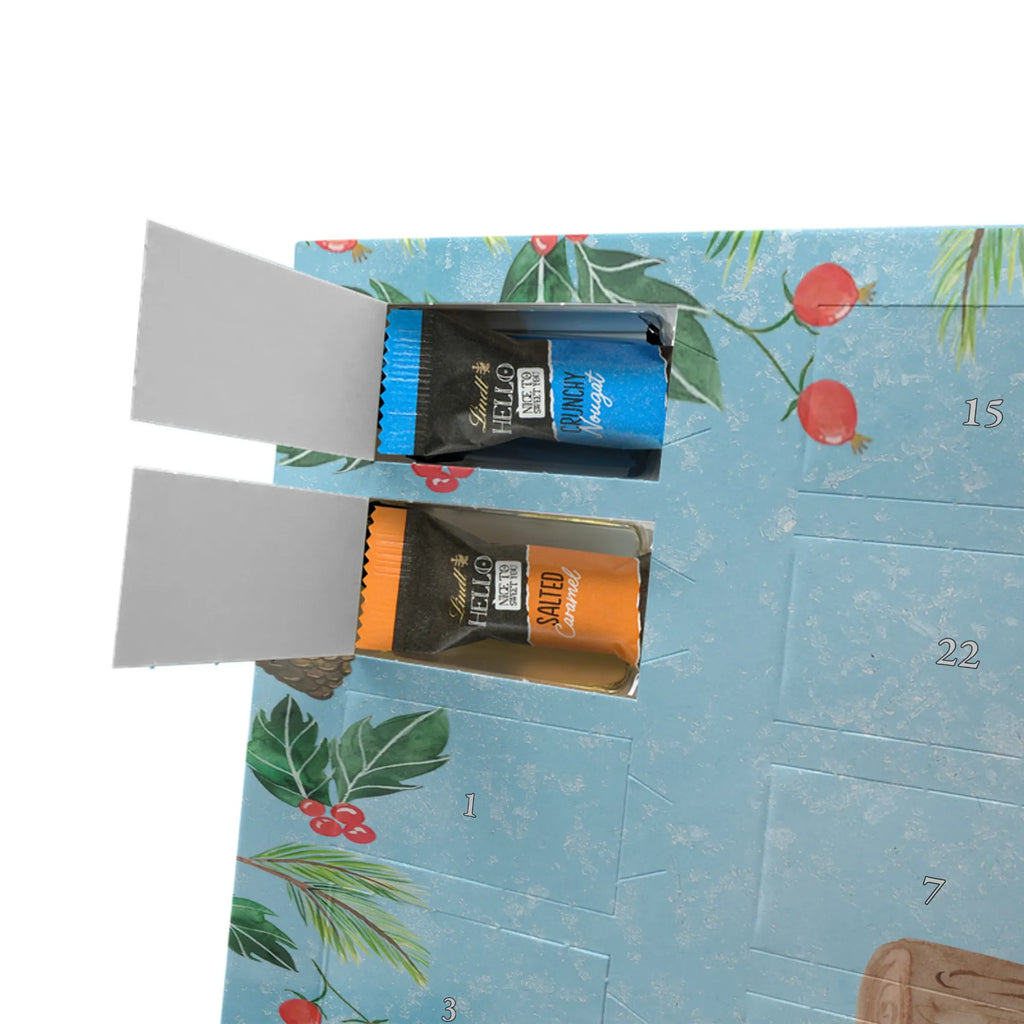 Chocolate advent calendar bear nature lover giving, Gift, thank you, award, profit, athlete, Hiking