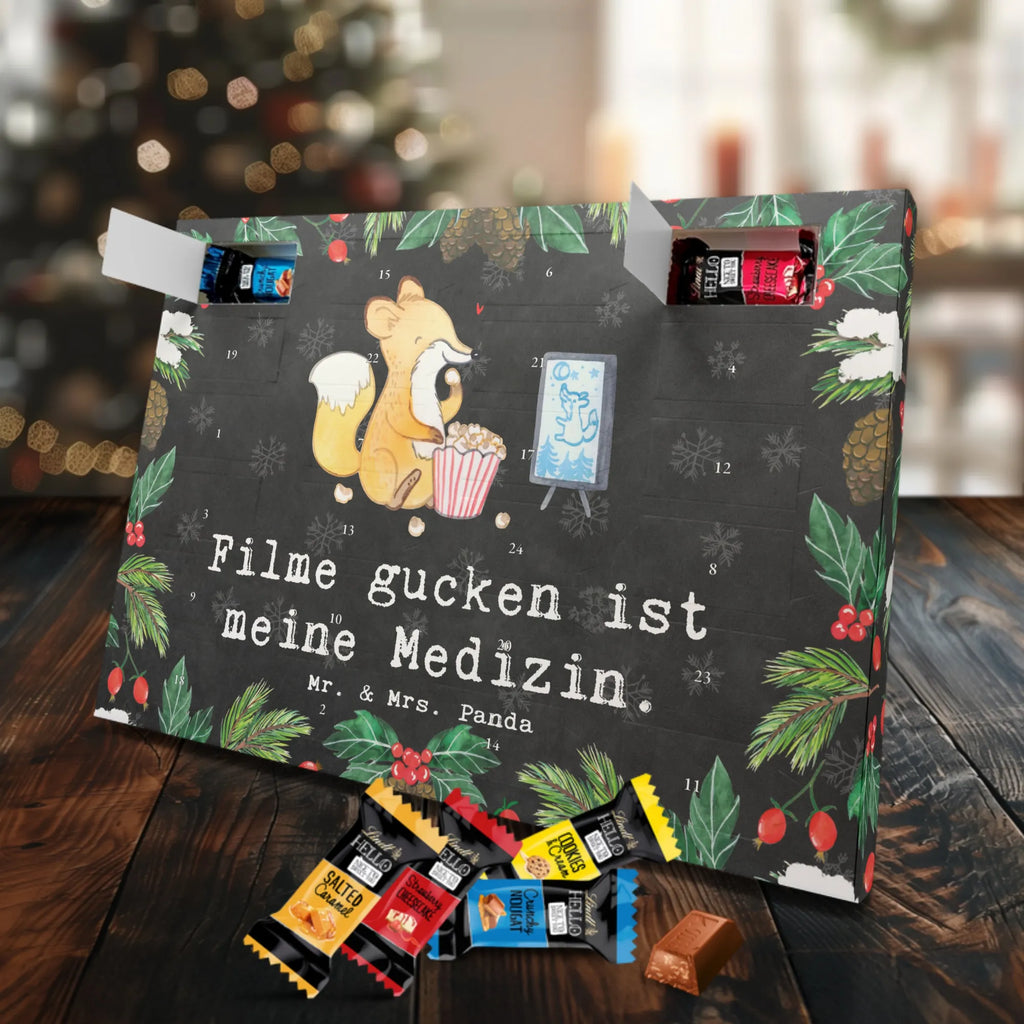 Chocolate advent calendar Fox watch movies giving, Gift, thank you, award, profit, athlete, Movie night, watching movies, cinema, television