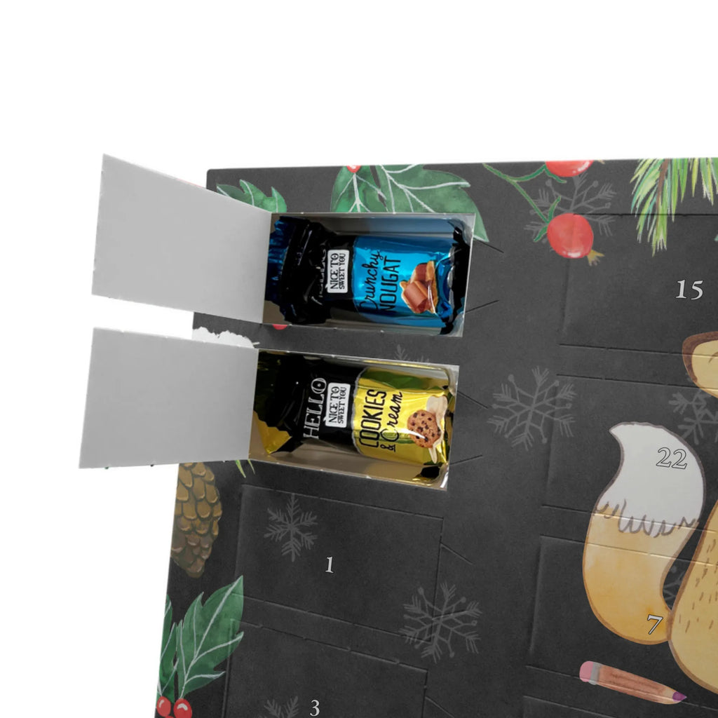 Chocolate advent calendar Fox To paint giving, Gift, thank you, award, profit, athlete, hobby artist, Painting, drawing