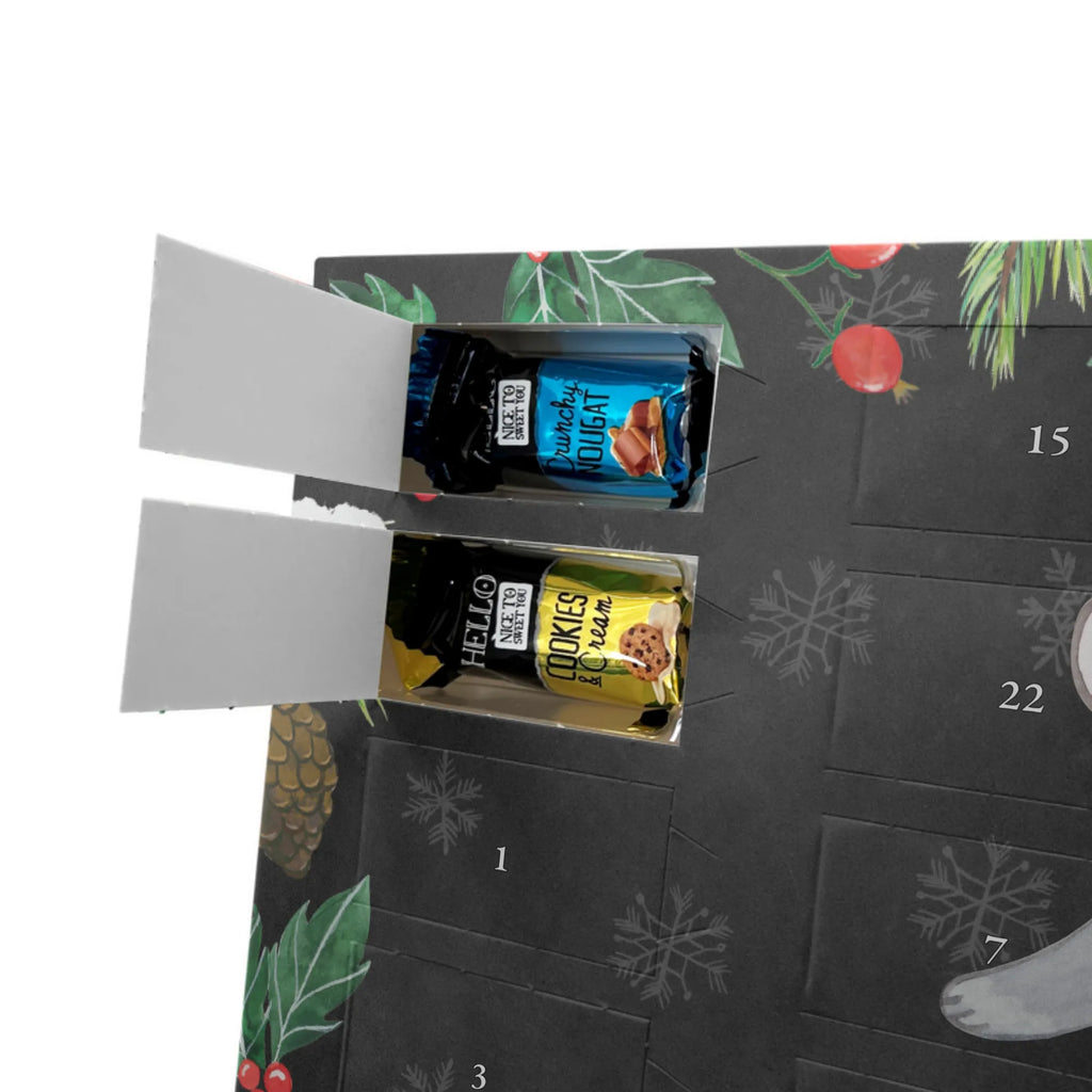 Schoko Adventskalender Panda Handball spielen