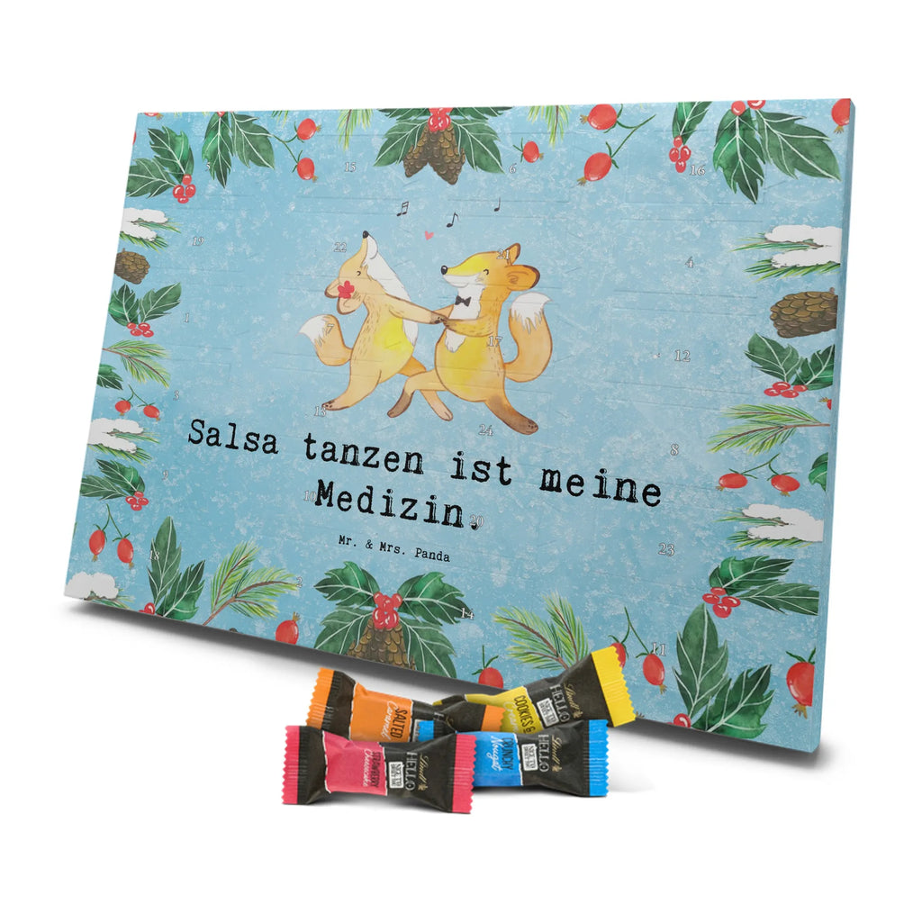 Chocolate advent calendar foxes dancing salsa giving, Gift, thank you, award, profit, athlete, dance school, dancing, dance class, dancing salsa