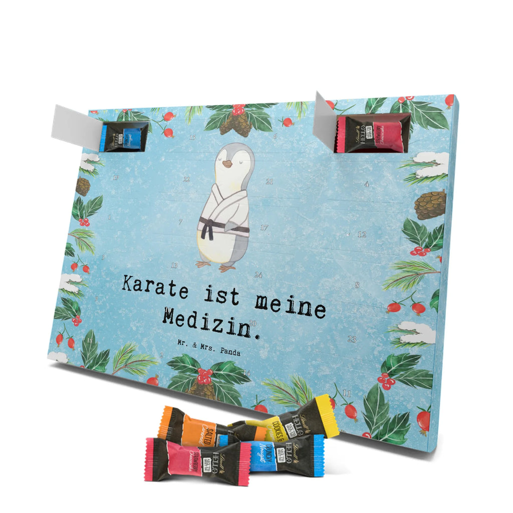 Chocolate advent calendar penguin karate giving, Gift, thank you, award, profit, athlete, self defense, karate club, martial arts