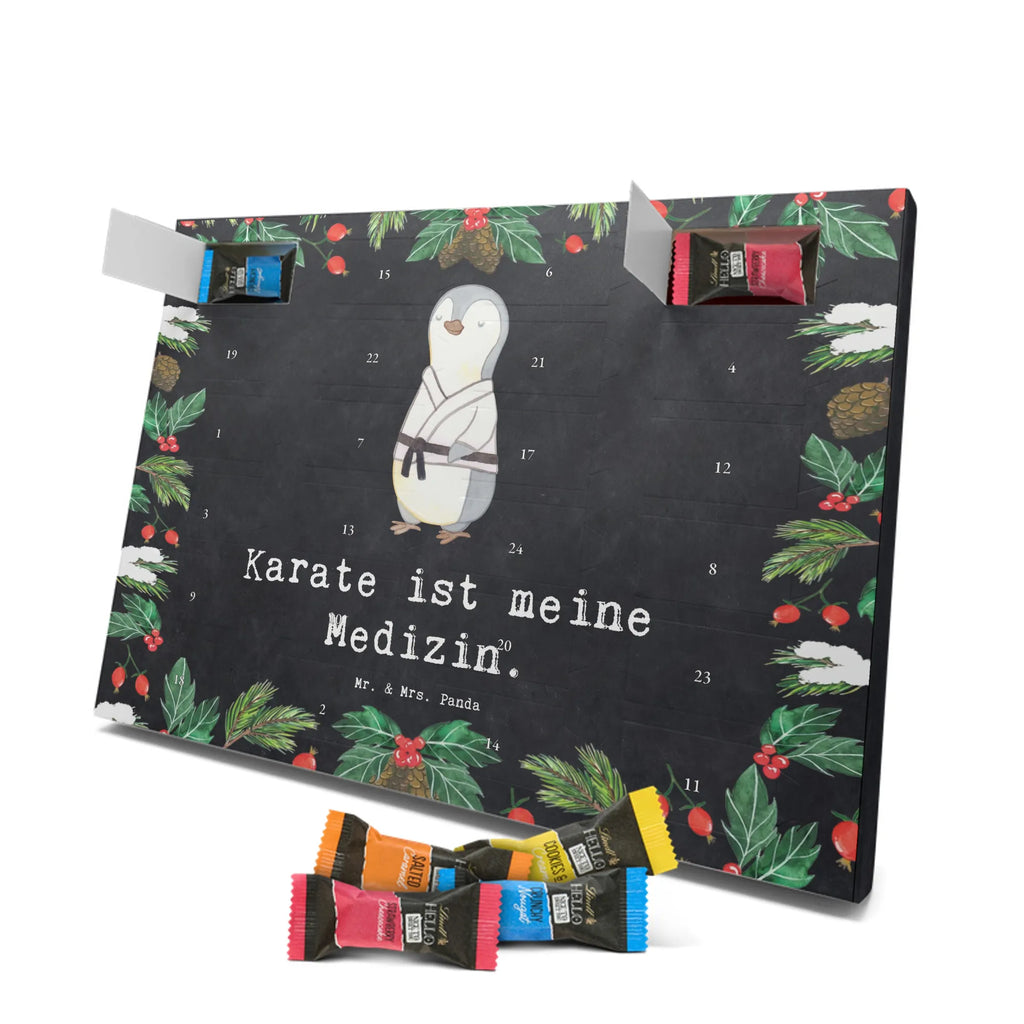 Chocolate advent calendar penguin karate giving, Gift, thank you, award, profit, athlete, self defense, karate club, martial arts