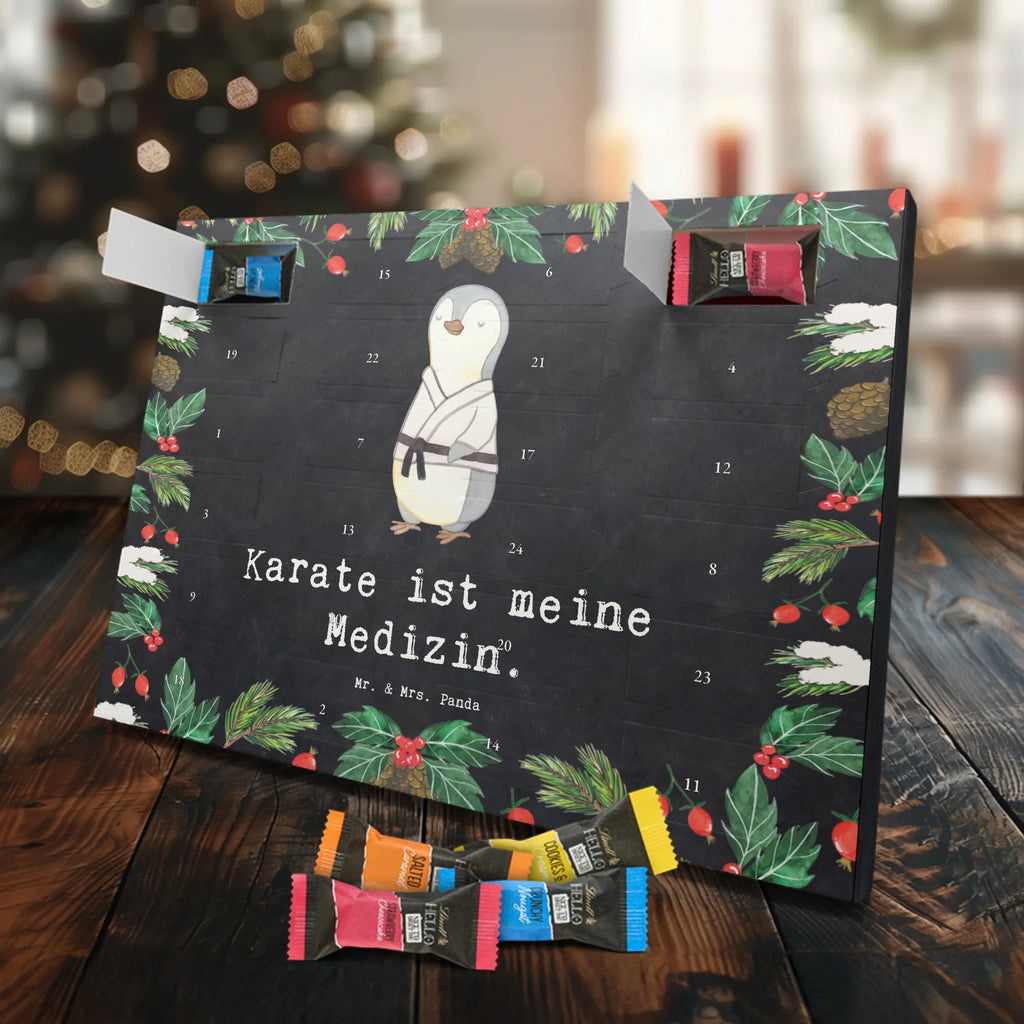 Chocolate advent calendar penguin karate giving, Gift, thank you, award, profit, athlete, self defense, karate club, martial arts