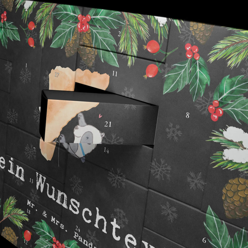 Personalisierter Befüllbarer Adventskalender Panda Klettern Befüllbarer Adventskalender, Adventskalender Zum Selbst Befüllen, Geschenk, Schenken, Sport, Sportart, Hobby, Danke, Dankeschön, Auszeichnung, Gewinn, Sportler, Bouldern, Klettersport, Kletterhalle, Klettern