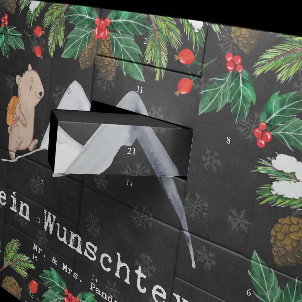 Personalisierter Befüllbarer Adventskalender Bär Bergsteigen Adventskalender Zum Selbst Befüllen, Befüllbarer Adventskalender, Geschenk, Schenken, Sport, Sportart, Hobby, Danke, Dankeschön, Auszeichnung, Gewinn, Sportler, Bergsport, Alpinismus, Alpinwandern, Trekking, Wandern, Bergsteigen