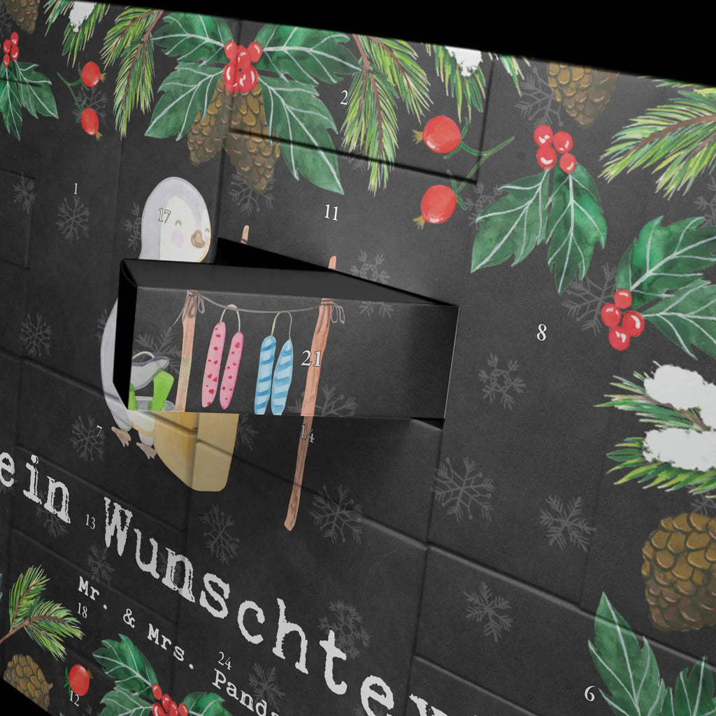  pingwin Ciągnięcie świec Befüllbarer Adventskalender, Adventskalender Zum Selbst Befüllen, Geschenk, Schenken, Sport, Sportart, Hobby, Danke, Dankeschön, Auszeichnung, Gewinn, Sportler, Kerzenziehen, Kerzen Ziehen. DIY, Deko Basteln