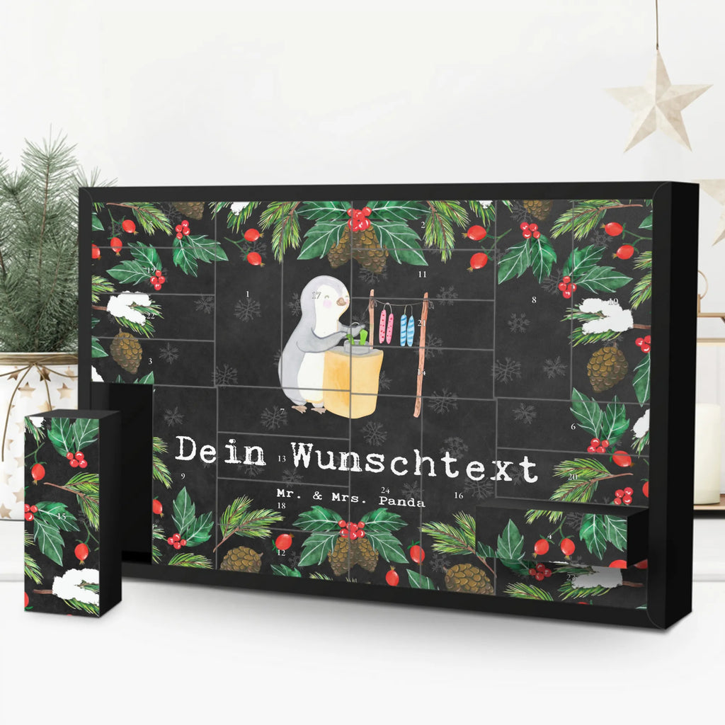  pingwin Ciągnięcie świec Befüllbarer Adventskalender, Adventskalender Zum Selbst Befüllen, Geschenk, Schenken, Sport, Sportart, Hobby, Danke, Dankeschön, Auszeichnung, Gewinn, Sportler, Kerzenziehen, Kerzen Ziehen. DIY, Deko Basteln