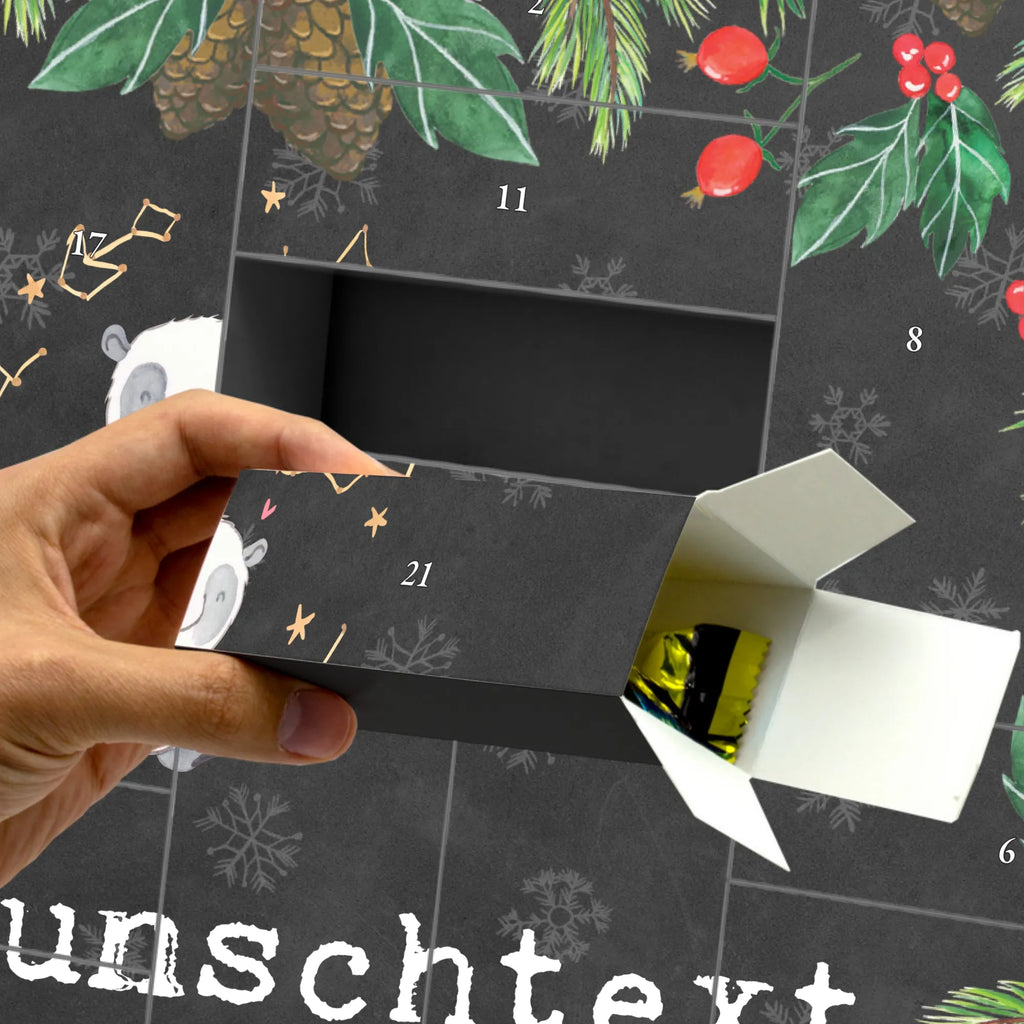 Personalisierter Befüllbarer Adventskalender Panda Astrologie Befüllbarer Adventskalender, Adventskalender Zum Selbst Befüllen, Geschenk, Schenken, Sport, Sportart, Hobby, Danke, Dankeschön, Auszeichnung, Gewinn, Sportler, Astrologie, Horoskop, Sternbilder