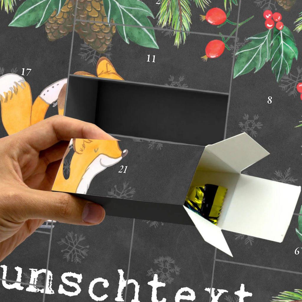 Personalisierter Befüllbarer Adventskalender Fuchs Eiskunstläufer Befüllbarer Adventskalender, Adventskalender Zum Selbst Befüllen, Geschenk, Schenken, Sport, Sportart, Hobby, Danke, Dankeschön, Auszeichnung, Gewinn, Sportler, Eiskunst, Eiskunstläuferin, Eiskunstläufer