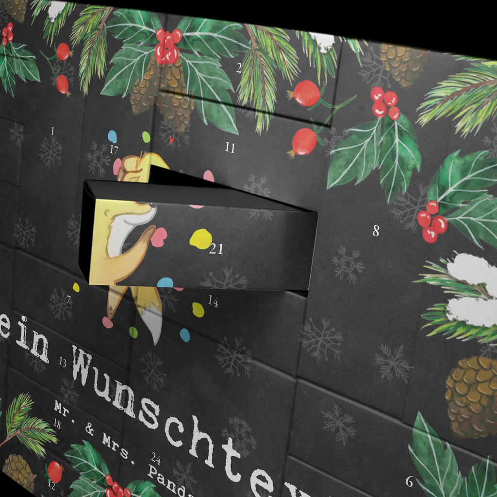 Personalisierter Befüllbarer Adventskalender Fuchs Bouldern Adventskalender Zum Selbst Befüllen, Befüllbarer Adventskalender, Geschenk, Schenken, Sport, Sportart, Hobby, Danke, Dankeschön, Auszeichnung, Gewinn, Sportler, Klettern, Boulderhalle, Bouldern, Kletterhalle