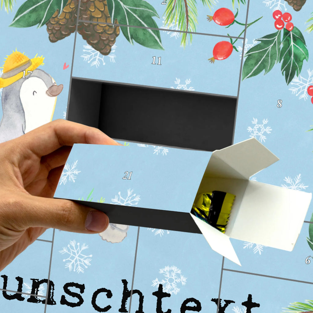 Personalisierter Befüllbarer Adventskalender Pinguin Gartenarbeit Adventskalender Zum Selbst Befüllen, Befüllbarer Adventskalender, Geschenk, Schenken, Sport, Sportart, Hobby, Danke, Dankeschön, Auszeichnung, Gewinn, Sportler, Gärtnern, Gartenpflege, Urban Gardening, Gartenarbeit