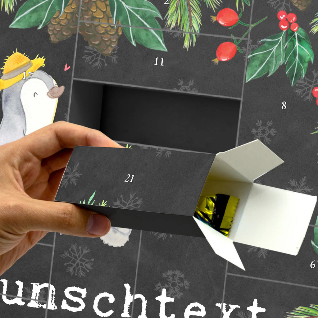 Personalisierter Befüllbarer Adventskalender Pinguin Gartenarbeit Adventskalender Zum Selbst Befüllen, Befüllbarer Adventskalender, Geschenk, Schenken, Sport, Sportart, Hobby, Danke, Dankeschön, Auszeichnung, Gewinn, Sportler, Gärtnern, Gartenpflege, Urban Gardening, Gartenarbeit