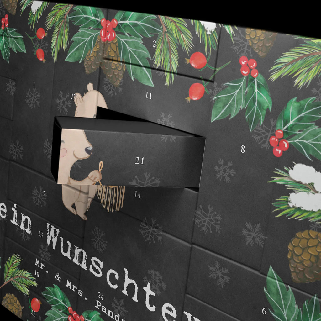 Personalisierter Befüllbarer Adventskalender Bär Makramee Adventskalender Zum Selbst Befüllen, Befüllbarer Adventskalender, Geschenk, Schenken, Sport, Sportart, Hobby, Danke, Dankeschön, Auszeichnung, Gewinn, Sportler, Basteln mit Makramee, Basteln, Makramee
