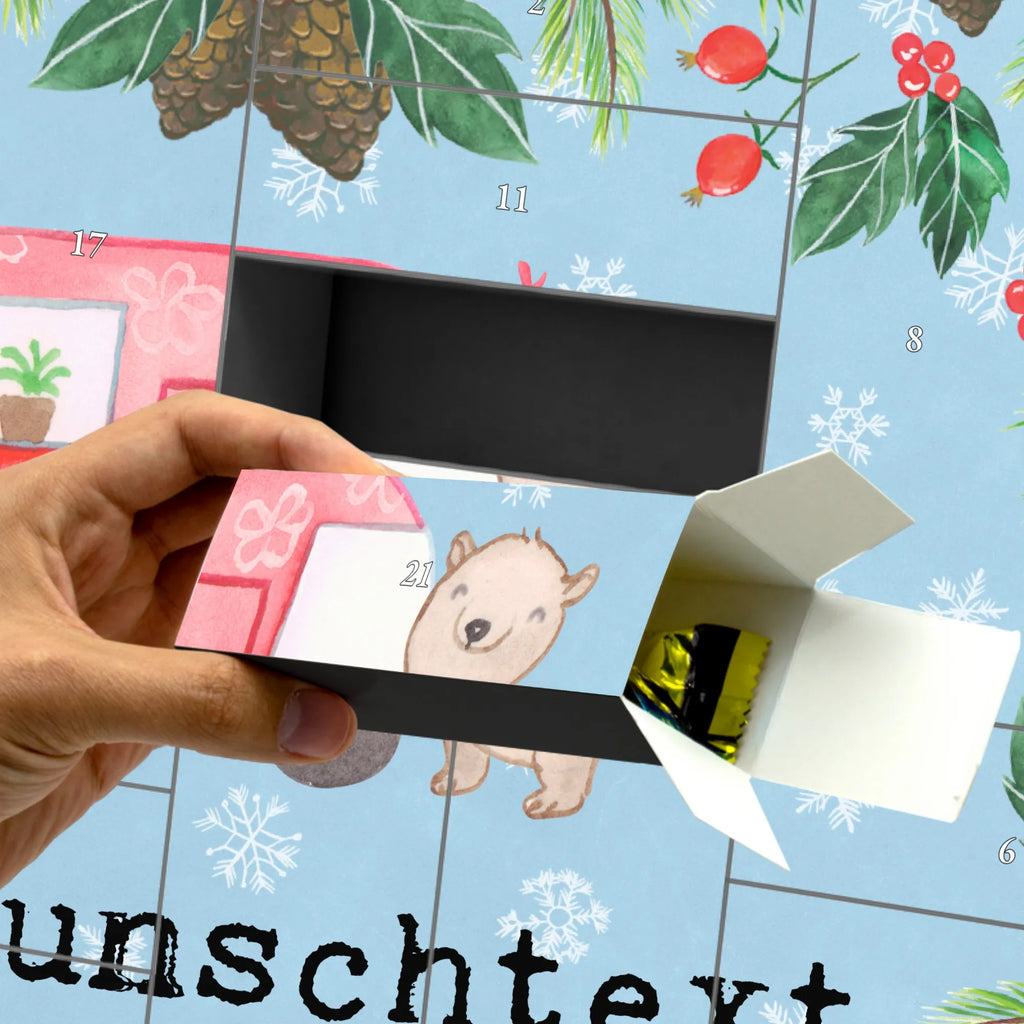Personalisierter Befüllbarer Adventskalender Bär Camper Adventskalender Zum Selbst Befüllen, Befüllbarer Adventskalender, Geschenk, Schenken, Sport, Sportart, Hobby, Danke, Dankeschön, Auszeichnung, Gewinn, Sportler, Wohnmobil, Campen, Roadtrip, Campingplatz, Urlaub, Camper, Zelten