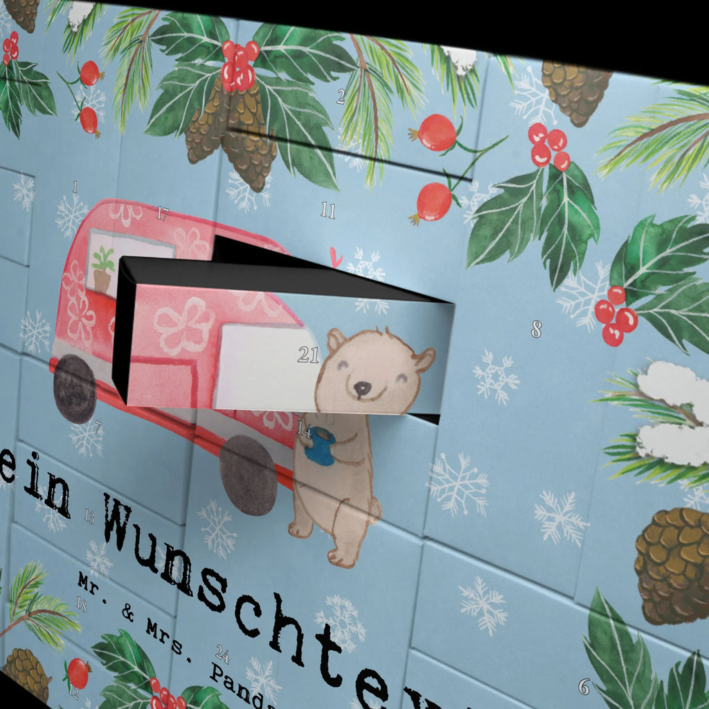 Personalisierter Befüllbarer Adventskalender Bär Camper Adventskalender Zum Selbst Befüllen, Befüllbarer Adventskalender, Geschenk, Schenken, Sport, Sportart, Hobby, Danke, Dankeschön, Auszeichnung, Gewinn, Sportler, Wohnmobil, Campen, Roadtrip, Campingplatz, Urlaub, Camper, Zelten