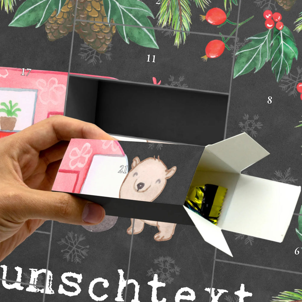 Personalisierter Befüllbarer Adventskalender Bär Camper Adventskalender Zum Selbst Befüllen, Befüllbarer Adventskalender, Geschenk, Schenken, Sport, Sportart, Hobby, Danke, Dankeschön, Auszeichnung, Gewinn, Sportler, Wohnmobil, Campen, Roadtrip, Campingplatz, Urlaub, Camper, Zelten
