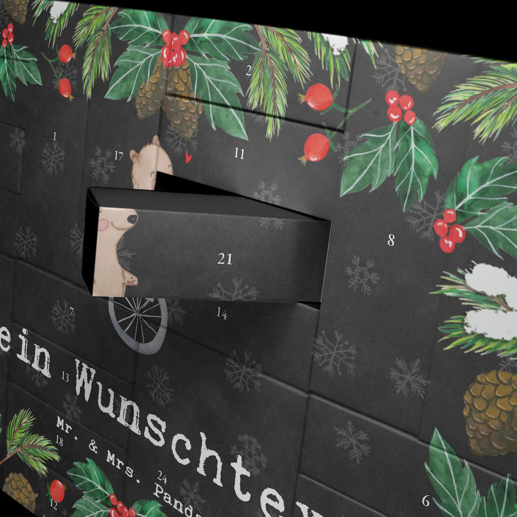 bear ride a unicycle Adventskalender Zum Selbst Befüllen, Befüllbarer Adventskalender, Geschenk, Schenken, Sport, Sportart, Hobby, Danke, Dankeschön, Auszeichnung, Gewinn, Sportler, Einrad fahren