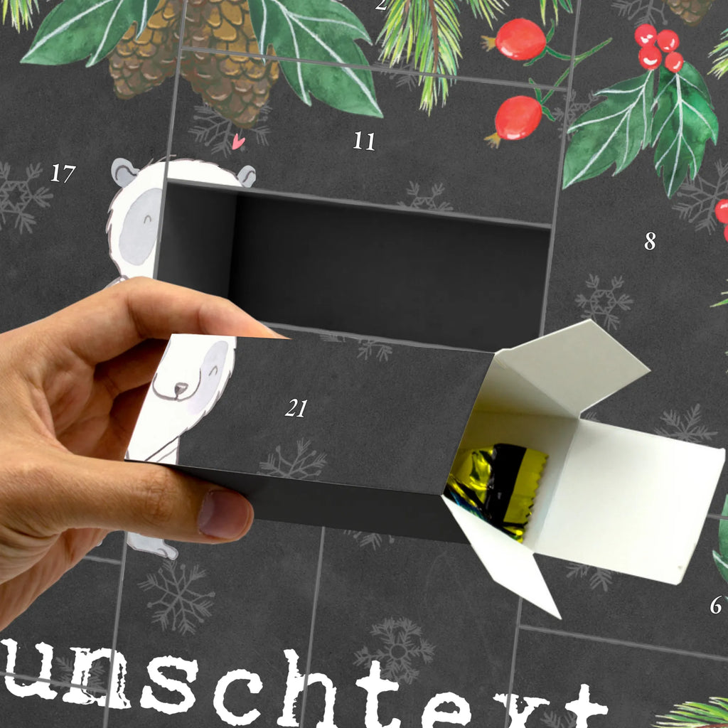 Personalisierter Befüllbarer Adventskalender Panda Jiu Jitsu Adventskalender Zum Selbst Befüllen, Befüllbarer Adventskalender, Geschenk, Schenken, Sport, Sportart, Hobby, Danke, Dankeschön, Auszeichnung, Gewinn, Sportler, Selbstverteidigung, Japanische Kampfkunst, Jiu Jitsu