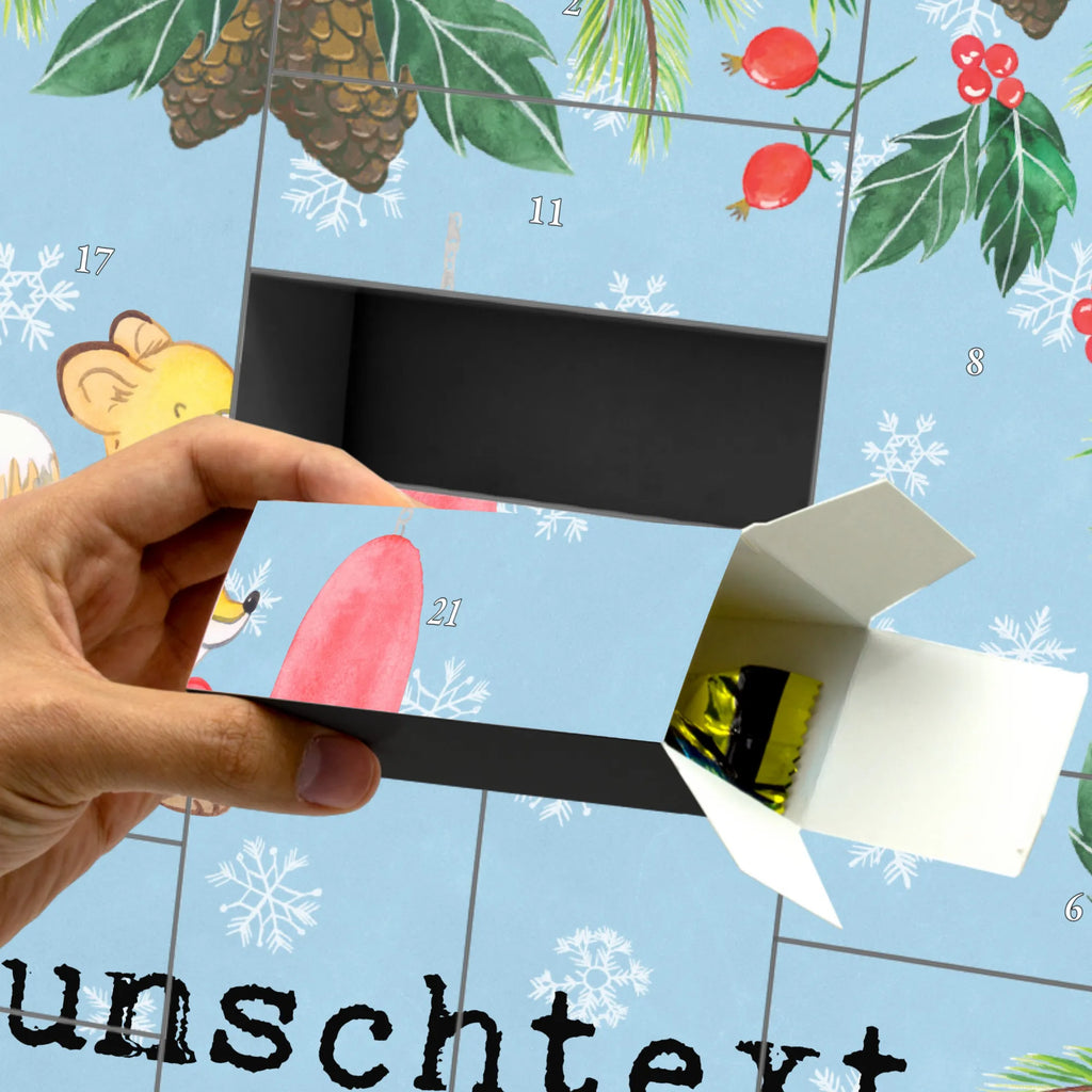 Personalisierter Befüllbarer Adventskalender Fuchs Boxen Befüllbarer Adventskalender, Adventskalender Zum Selbst Befüllen, Geschenk, Schenken, Sport, Sportart, Hobby, Danke, Dankeschön, Auszeichnung, Gewinn, Sportler, Boxtraining, Boxen, Boxkampf