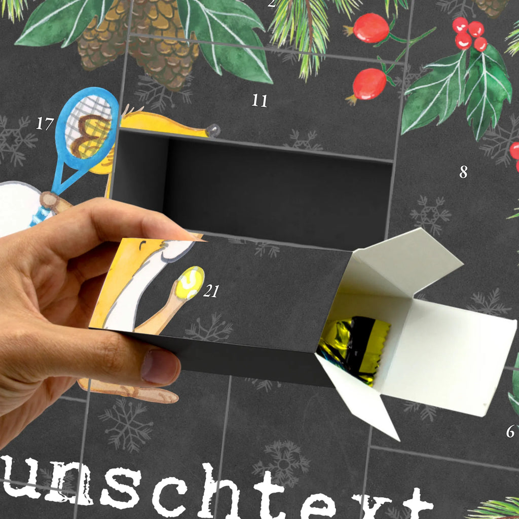 Personalisierter Befüllbarer Adventskalender Fuchs Tennis spielen Befüllbarer Adventskalender, Adventskalender Zum Selbst Befüllen, Geschenk, Schenken, Sport, Sportart, Hobby, Danke, Dankeschön, Auszeichnung, Gewinn, Sportler, Tennisverein, Tennis spielen, Ballsportart, Tennis Turnier, Tennisclub