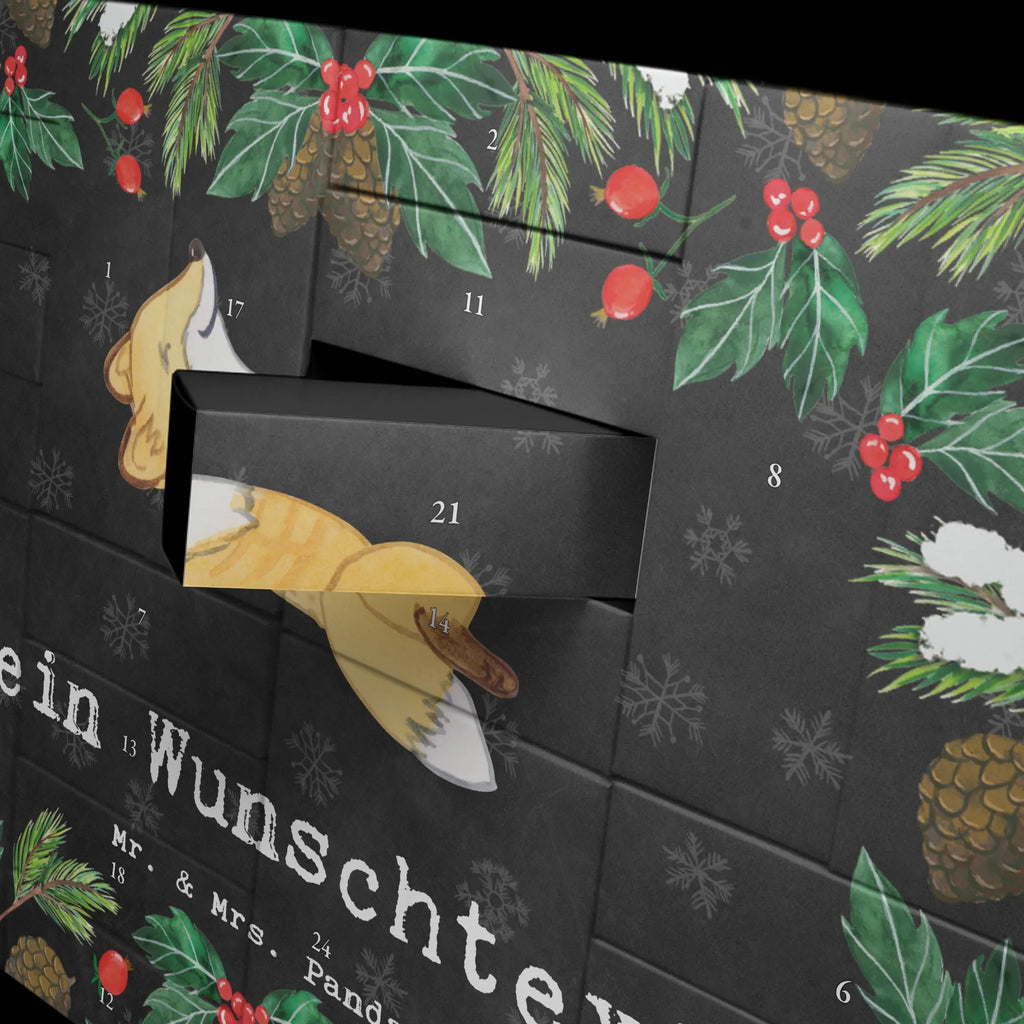 Personalisierter Befüllbarer Adventskalender Fuchs Crunches Befüllbarer Adventskalender, Adventskalender Zum Selbst Befüllen, Geschenk, Schenken, Sport, Sportart, Hobby, Danke, Dankeschön, Auszeichnung, Gewinn, Sportler, Crunches, Fitness, Fitnessstudio, Bauchpressen