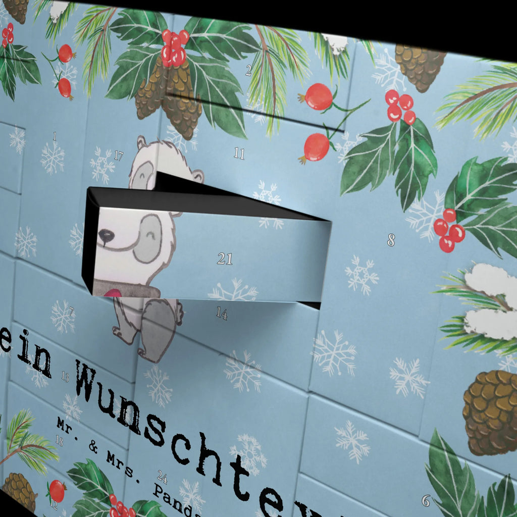 Personalisierter Befüllbarer Adventskalender Panda LaserTag Adventskalender Zum Selbst Befüllen, Befüllbarer Adventskalender, Geschenk, Schenken, Sport, Sportart, Hobby, Danke, Dankeschön, Auszeichnung, Gewinn, Sportler, Lasertag, Lasergame Zentrum
