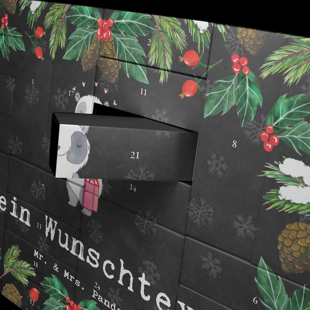  panda Shopping Adventskalender Zum Selbst Befüllen, Befüllbarer Adventskalender, Geschenk, Schenken, Sport, Sportart, Hobby, Danke, Dankeschön, Auszeichnung, Gewinn, Sportler, Shopping, Einkaufen, Shoppen