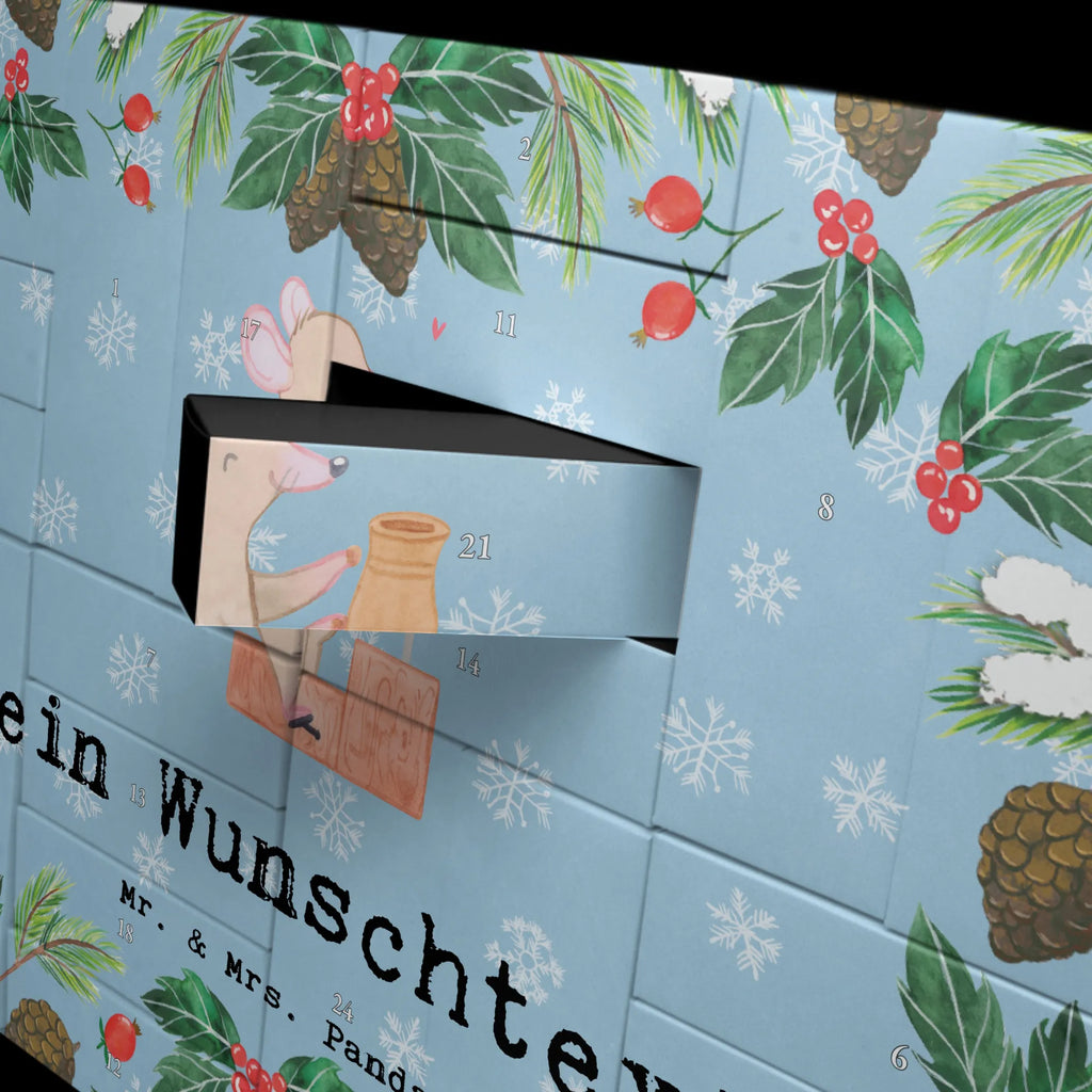 Personalisierter Befüllbarer Adventskalender Maus Töpfern Adventskalender Zum Selbst Befüllen, Befüllbarer Adventskalender, Geschenk, Schenken, Sport, Sportart, Hobby, Danke, Dankeschön, Auszeichnung, Gewinn, Sportler, Töpfern, Töpferei, Töpferkurs