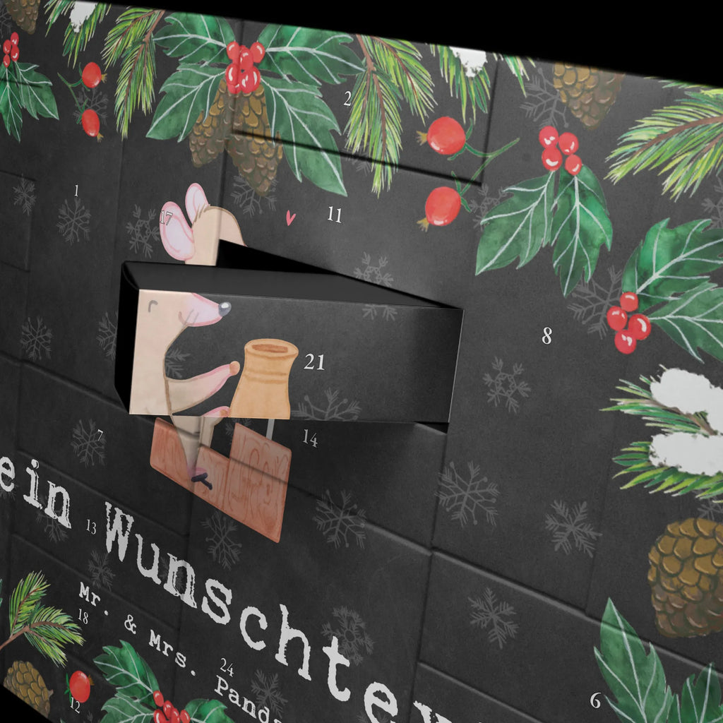 Personalisierter Befüllbarer Adventskalender Maus Töpfern Adventskalender Zum Selbst Befüllen, Befüllbarer Adventskalender, Geschenk, Schenken, Sport, Sportart, Hobby, Danke, Dankeschön, Auszeichnung, Gewinn, Sportler, Töpfern, Töpferei, Töpferkurs