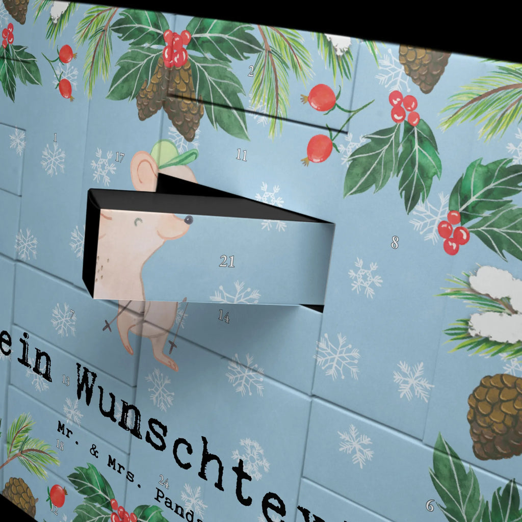 Personalisierter Befüllbarer Adventskalender Maus Walking Adventskalender Zum Selbst Befüllen, Befüllbarer Adventskalender, Geschenk, Schenken, Sport, Sportart, Hobby, Danke, Dankeschön, Auszeichnung, Gewinn, Sportler, Walking, Schnelles Gehen, Walken, Spazieren gehen
