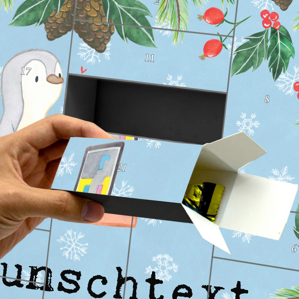  pingwin grać Befüllbarer Adventskalender, Adventskalender Zum Selbst Befüllen, Geschenk, Schenken, Sport, Sportart, Hobby, Danke, Dankeschön, Auszeichnung, Gewinn, Sportler, Videospiele, Videogames, Zocken, Gaming