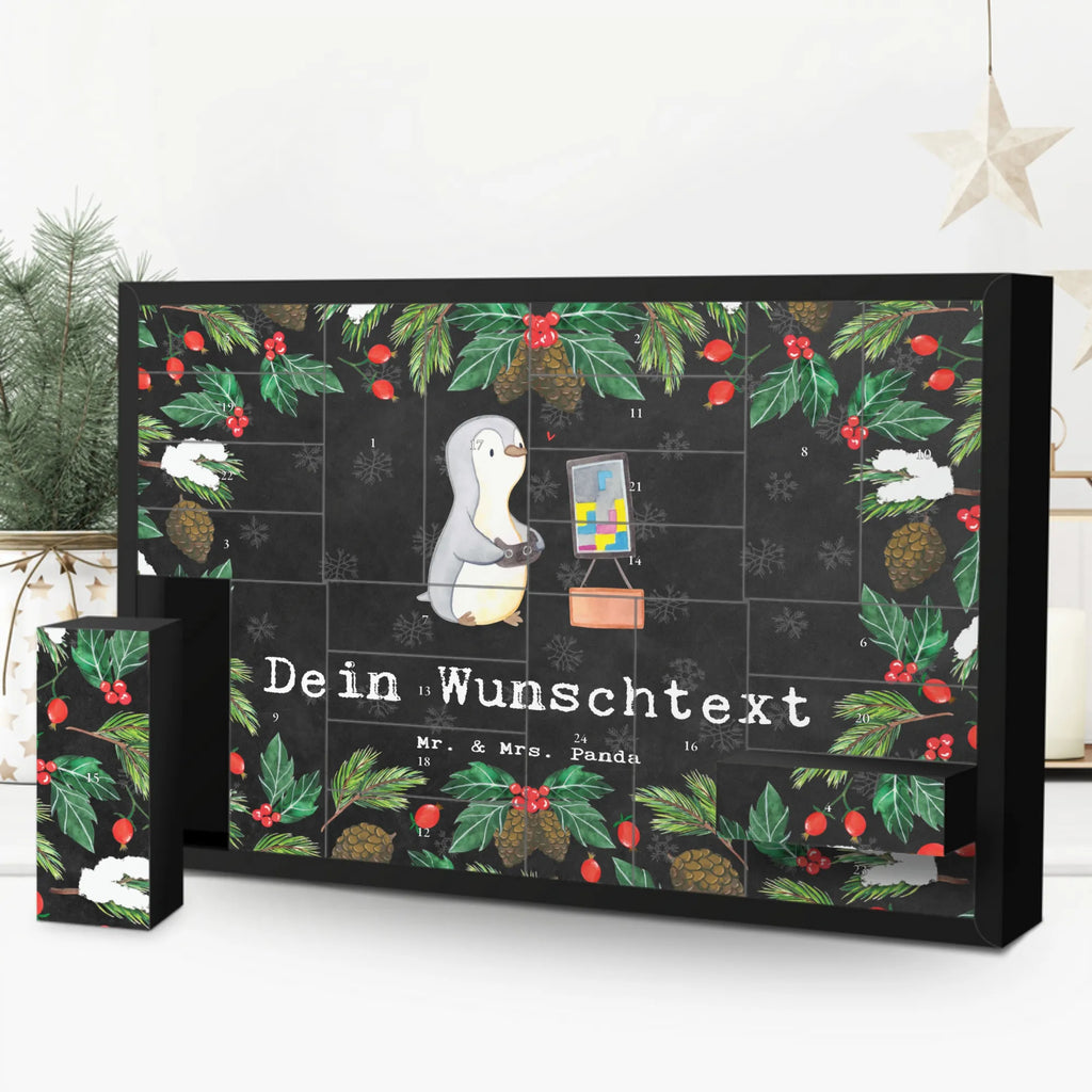  pingwin grać Befüllbarer Adventskalender, Adventskalender Zum Selbst Befüllen, Geschenk, Schenken, Sport, Sportart, Hobby, Danke, Dankeschön, Auszeichnung, Gewinn, Sportler, Videospiele, Videogames, Zocken, Gaming