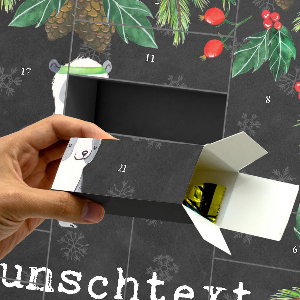 Personalisierter Befüllbarer Adventskalender Panda Basketball Befüllbarer Adventskalender, Adventskalender Zum Selbst Befüllen, Geschenk, Schenken, Sport, Sportart, Hobby, Danke, Dankeschön, Auszeichnung, Gewinn, Sportler, Basketballplatz, Basketball Verein, Basketball Verband, Basketball