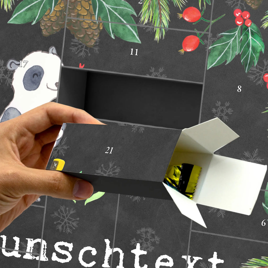  panda geocaching Adventskalender Zum Selbst Befüllen, Befüllbarer Adventskalender, Geschenk, Schenken, Sport, Sportart, Hobby, Danke, Dankeschön, Auszeichnung, Gewinn, Sportler, Geocaching, Schatzsuchen, Opencaching, GPS Schnitzeljagd