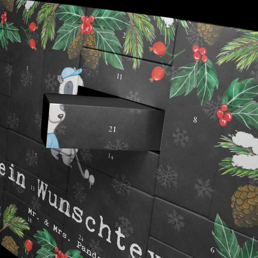  Panda gra w golfa Befüllbarer Adventskalender, Adventskalender Zum Selbst Befüllen, Geschenk, Schenken, Sport, Sportart, Hobby, Danke, Dankeschön, Auszeichnung, Gewinn, Sportler, Golfturnier, Golfplatz, Golf Verein, Golf spielen, Golfen