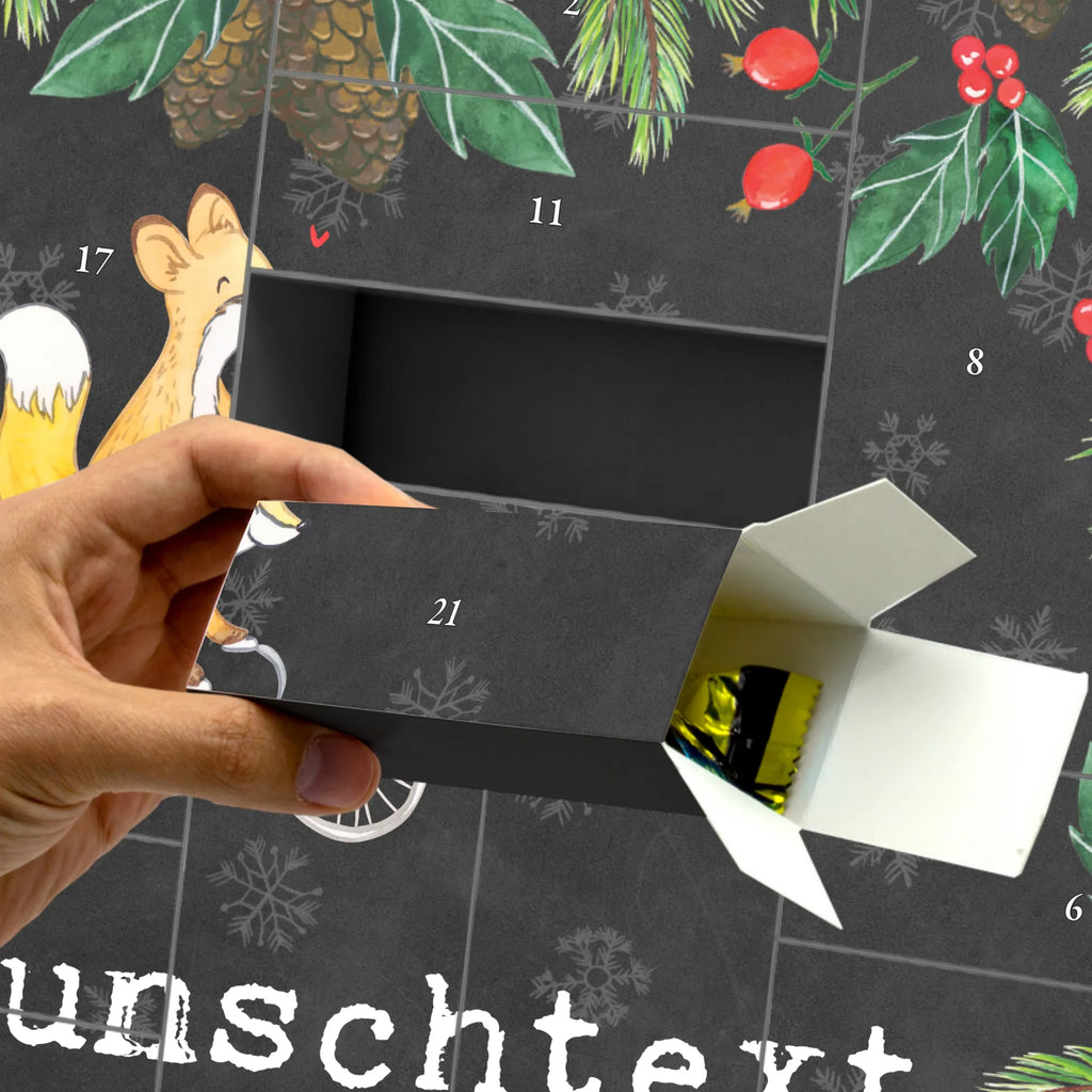  Fox cycle Adventskalender Zum Selbst Befüllen, Befüllbarer Adventskalender, Geschenk, Schenken, Sport, Sportart, Hobby, Danke, Dankeschön, Auszeichnung, Gewinn, Sportler, Mountainbiking, Radeln, Fahrrad fahren, Radsport, Trekking